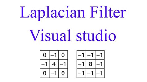 Laplacian Filter Image Processing With Visual Studio 2010 C Youtube