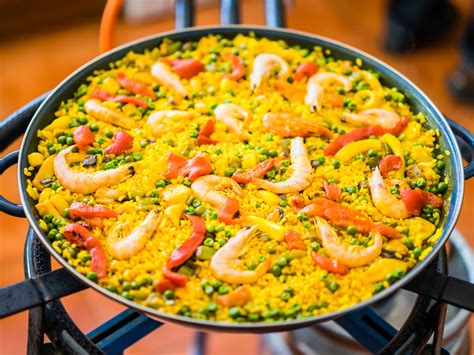 Recettes Paella Rapide Aux Crevettes Soscuisine Recipe Tagine