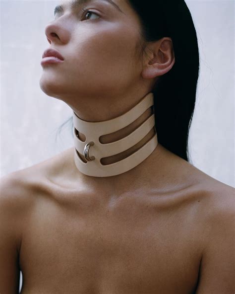 Art Leather Harness Leather Collar Collar And Cuff Leather Chocker