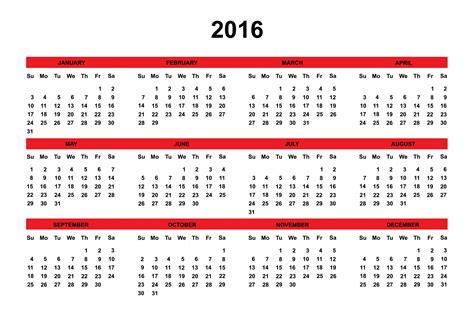 Calendarios 2016 Para Imprimir Free 2016 Printable Calendars Images
