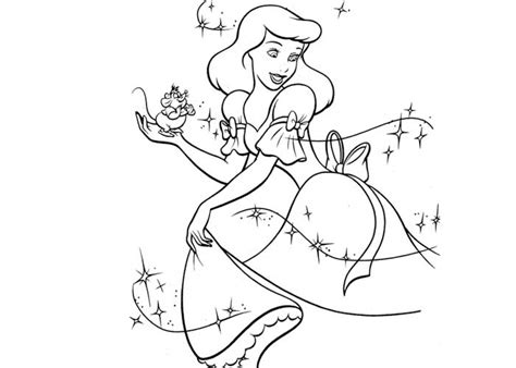 Cinderella Mice Coloring Pages