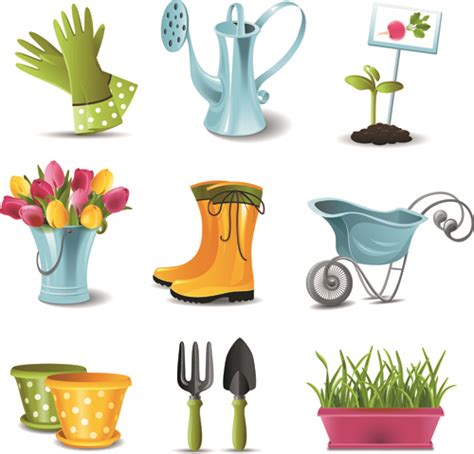 A small project by ben moren: Gardening Tools vector 03 - Vector Life free download