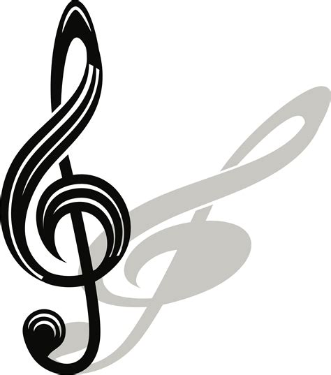 Download Big Image Clipart Of Treble Clef Transparent Png Image With
