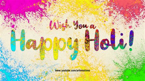 Wish You A Very Happy And Colourful Holi On Behance
