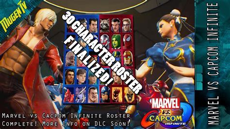 Marvel Vs Capcom Infinite Roster Finalized To 30 Characters And Latest