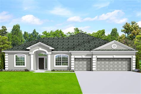 One Story Ranch House Plan With Split Bedroom Layout 82267ka