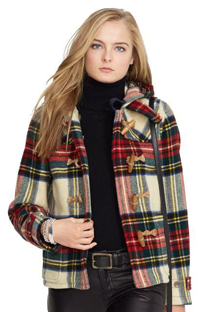 Channel her look with these great coats. Plaid Wool Duffel Coat | Winter coat outfits, Outerwear ...