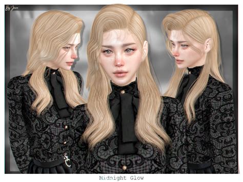 The Sims Resource Javasims Midnight Glow Hairstyle The Sims Sims