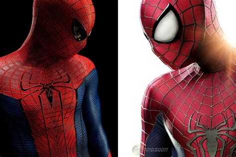 Side By Side Shot Of Spider Mans New Suit Marvel