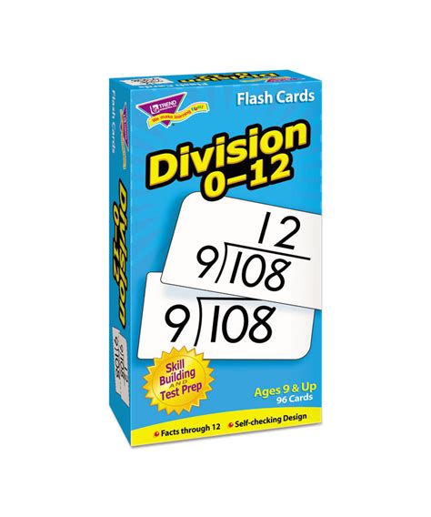 Skill Drill Flash Cards Division 3 X 6 Black And White 91pack