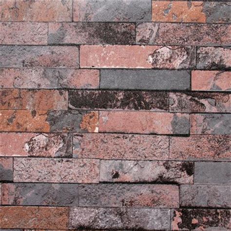 Free Download Haokhome 91301 Modern Faux Brick Stone Textured Wallpaper