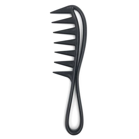 People with curly hair generally suffer from dryness and frizz. 1pc Salon Hairdressing Wide Tooth Comb Curly Hair ...