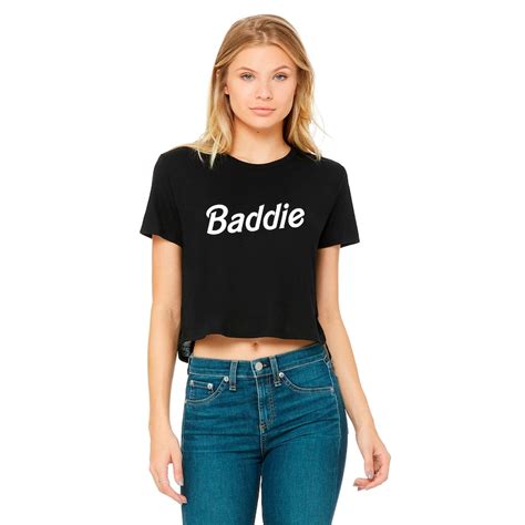 Baddie Crop Top T Shirt Womens Slogan Crop Top Etsy