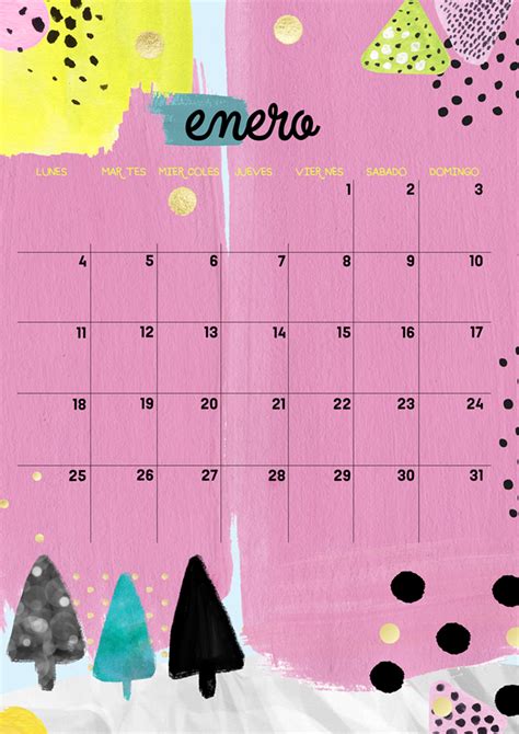 Milowcostblog Calendario Enero Imprimible Y Fondo