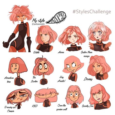 Style Challenge Done Art Style Challenge Character Art Different