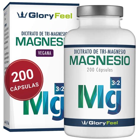 Magnesio 200 Cápsulas Con El Mejor Citrato De Magnesio 2400 Mg 360