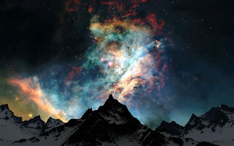 Wallpaper 1680x1050 Px Clouds Colors Mountains Nature Night