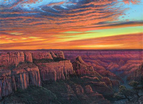 Grand Canyon Sunset Painting By Patrick Funke