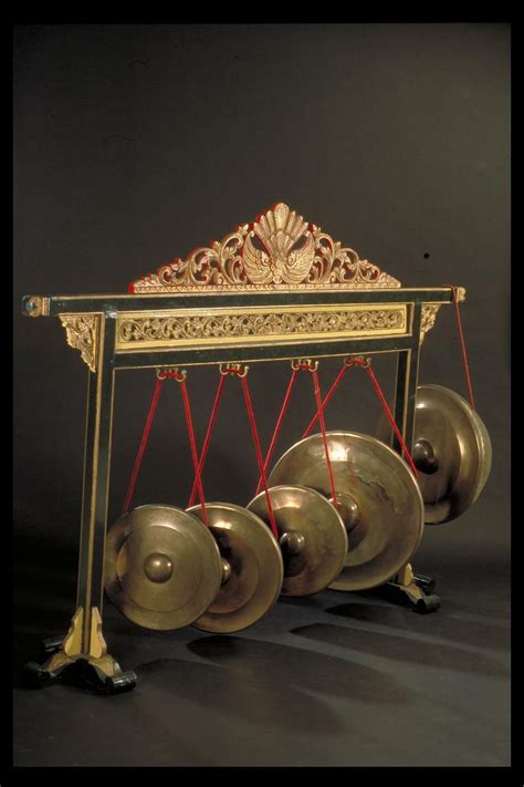 Gamelan Gongs On A Stand