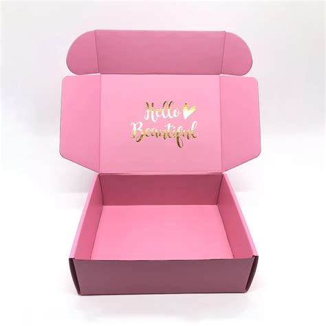 custom pink packaging paper boxes jewelry corrugated shipping t box buy jewelry t box