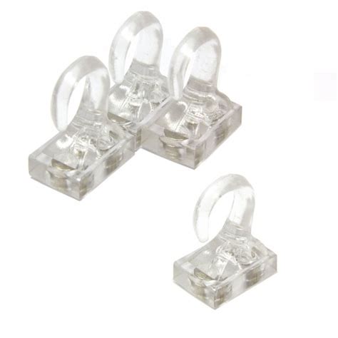 Clear Plastic Magnetic Hooks 2kg Pull 26 X 19 X 38mm