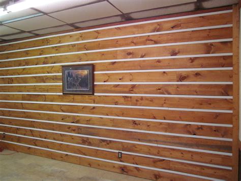 Diy Faux Log Cabin Accent Wall Cheap Artofit