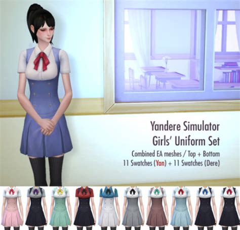Akademi Girls Uniform Dev Ver Sims 4 Sims 4 Characters Sims 4 Mods
