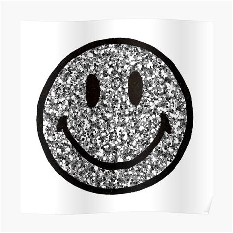 Sparkly Smiley Face Poster For Sale By Emilyzizz Redbubble