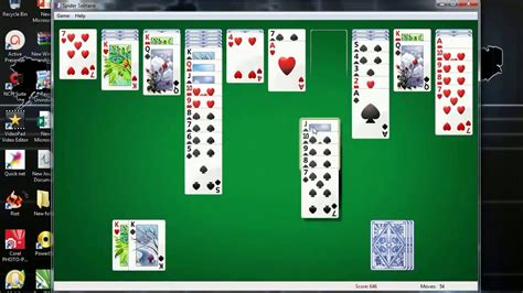 Spider Solitaire Intermediate Two Suits Youtube