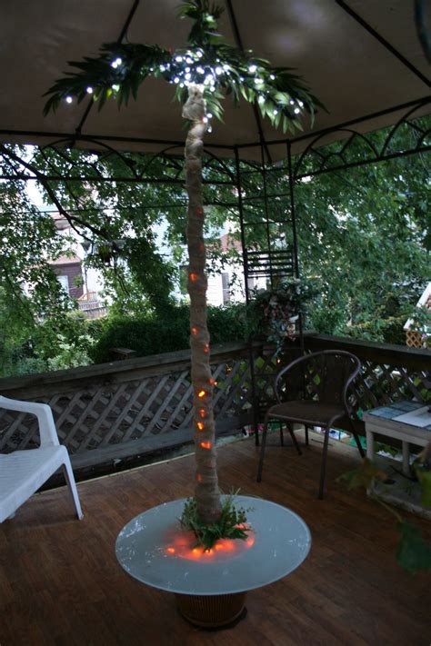 See more ideas about christmas lights, christmas, christmas magic. Palm tree cocktail table made from recycled and repurposed ...
