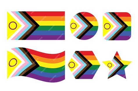 Premium Vector New Progress Pride Flag The Progress Pride Flag Is Getting An Intersex New