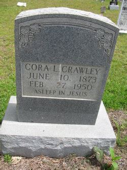 Cora Lee Steen Crawley 1873 1950 Find A Grave Memorial