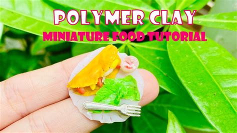 Polymer Clay Miniature Food Tutorial Making Simple Pancakes At Home