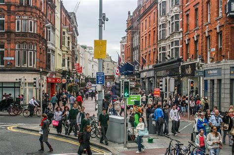 Busy Streets Of Dublin Ireland Photograph By John A Megaw Pixels