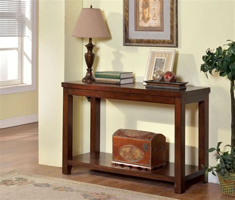 Estell Cherry Sofa Table From Furniture Of America Cm4107s Coleman