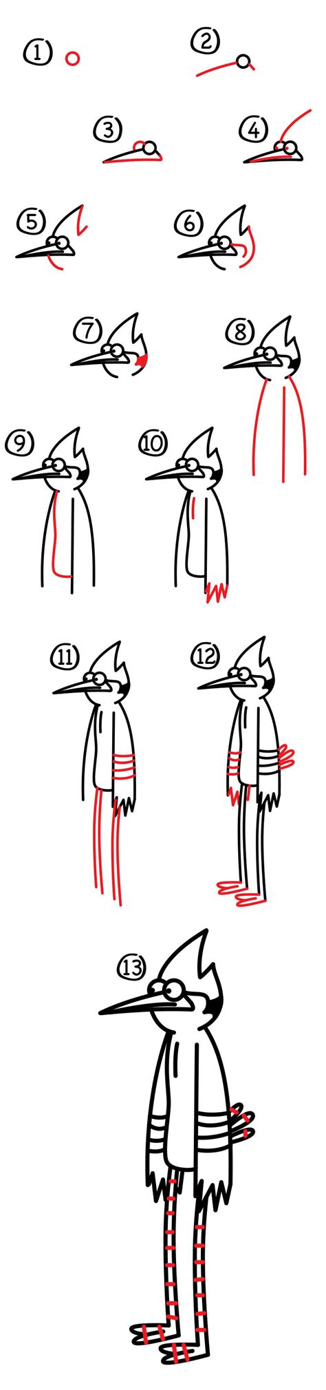 How To Draw Mordecai Regular Show All In One Photos