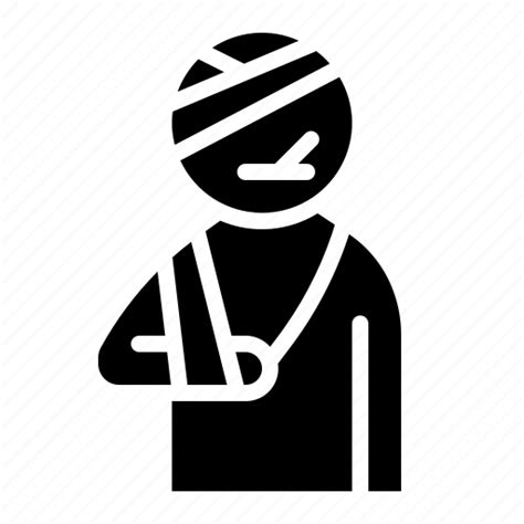 Crutch Injury Medical Sickness Worker Icon Download On Iconfinder