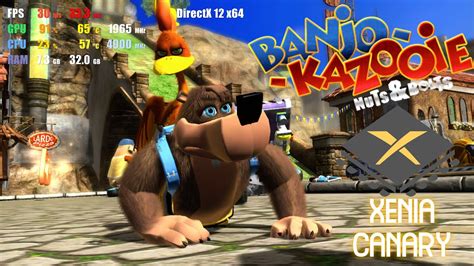 Xenia Canary A577a4ae8 Banjo Kazooie Nuts And Bolts Xbox 360 Emulator