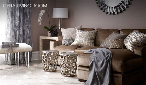 A gray, white, and black living room provides a third color to the blend, which complements each other and also portrays the connection the three colors share—how it's black and white, which combine to create grays. Living Room - Champagne, grey, taupe, gold, silver ...