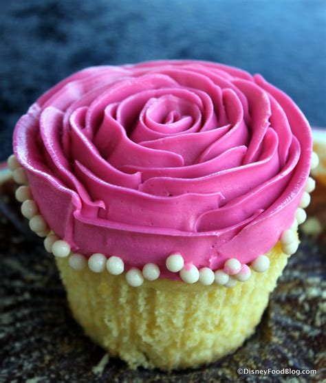 Review: Seasonal Raspberry Rose Cupcake at the BoardWalk Bakery in Disney World