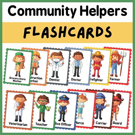 Community Helpers Picture Cards