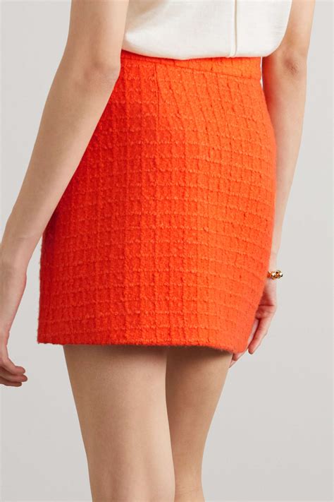 Valentino Studded Wool Blend Tweed Mini Skirt Net A Porter