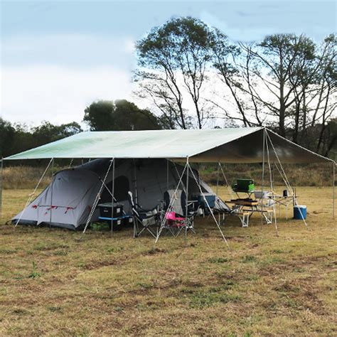 Mega Kit Campkings Australia Tarpaulin Tent Camping Shelter Awning