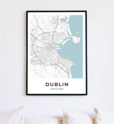 Dublin map print Dublin print Dublin Ireland print Dublin ...