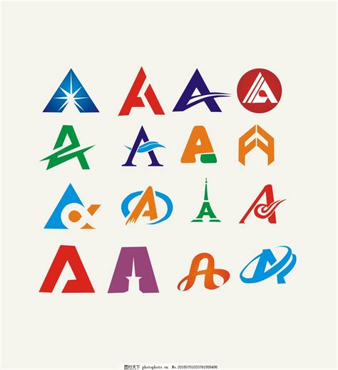 A字母logo设计logo设计psd分层图行天下图库