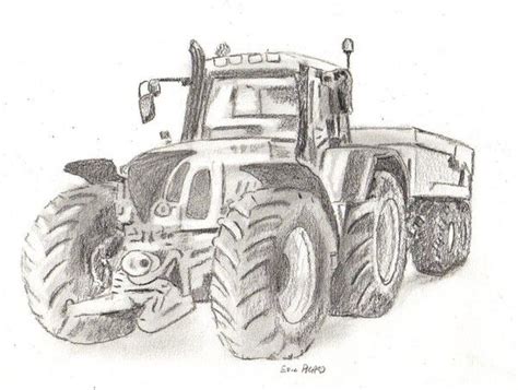 Tracteur Agricole Zeichnung Fendt Traktor Bleistiftzeichnungen