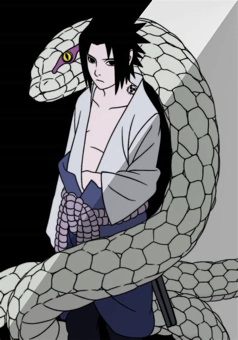 Sasuke And White Snake By Offcthekd On Deviantart