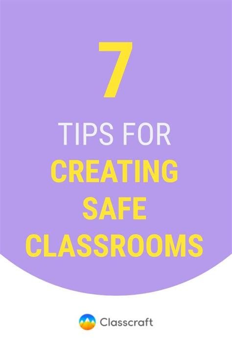 7 Tips For Creating Safe Classrooms Classroom Helps Classroom