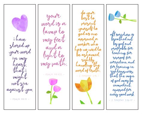 8 Best Printable Bible Verse Bookmarks