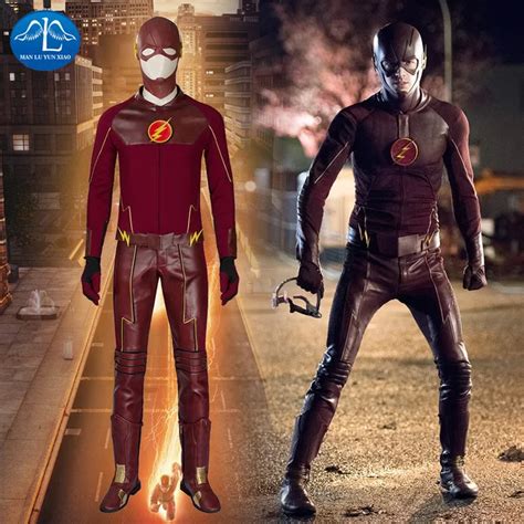 El Flash Temporada 1 Barry Allen Flash Cosplay Disfraz Disfraces De Halloween Para Superhéroe